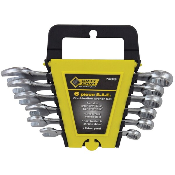 Steel Grip Sae Comb Wrench Set 6Pc 2265866 Zoro